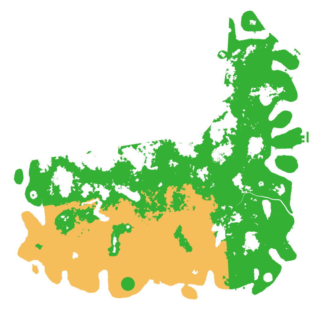 Biome Rust Map: Procedural Map, Size: 6000, Seed: 1390828258