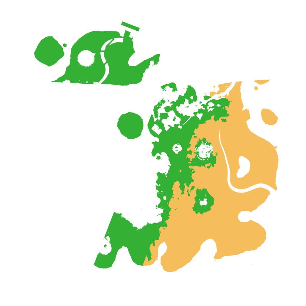 Biome Rust Map: Procedural Map, Size: 3300, Seed: 166883181