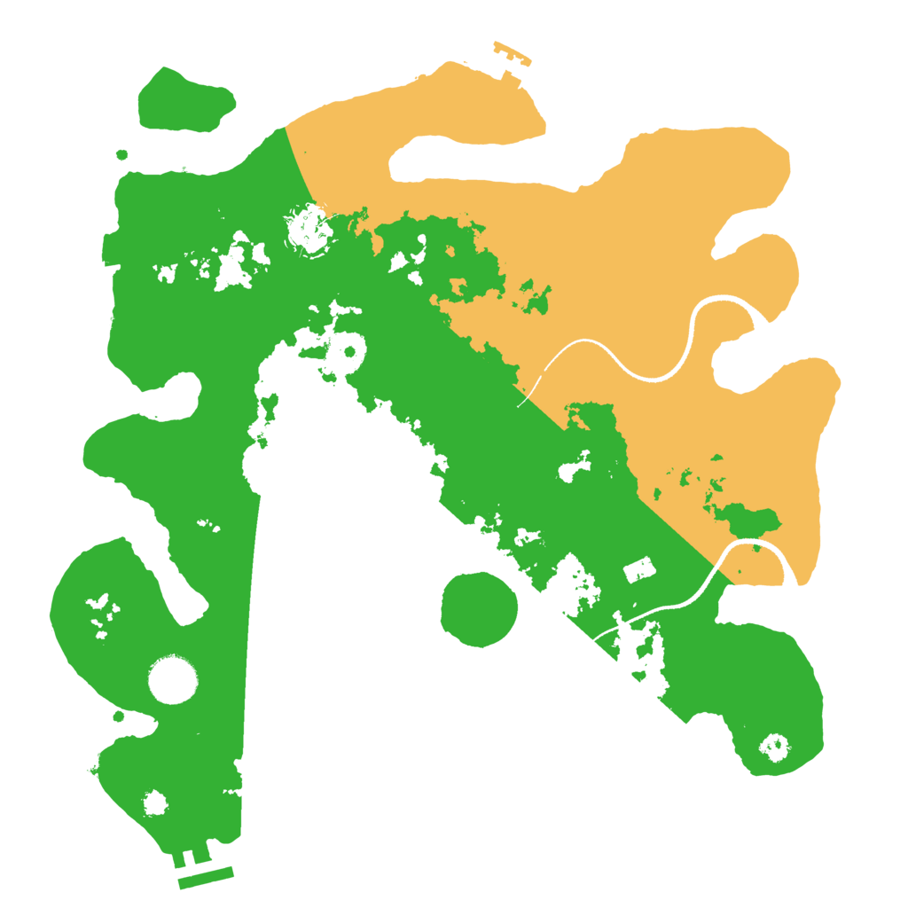 Biome Rust Map: Procedural Map, Size: 3300, Seed: 1461007939