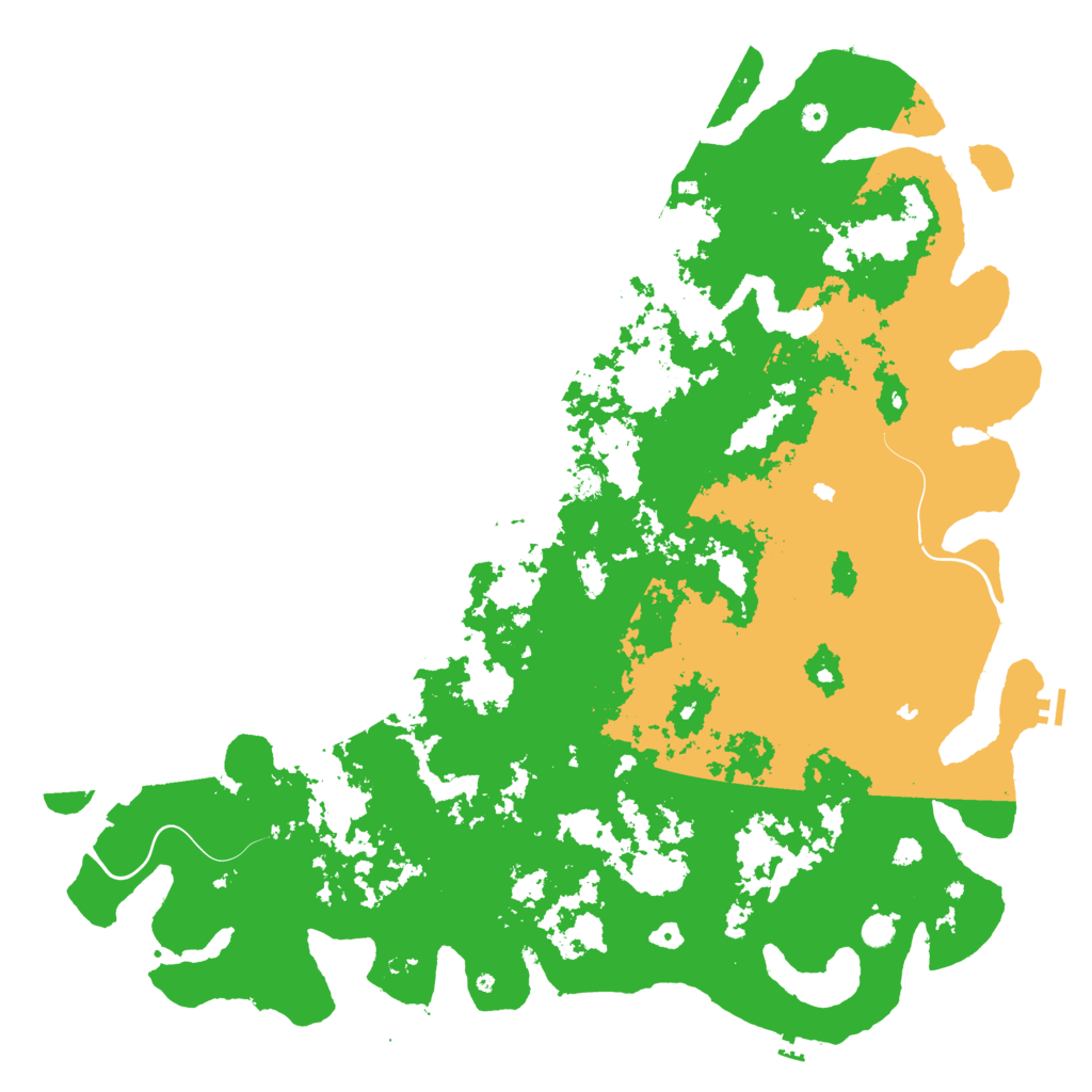 Biome Rust Map: Procedural Map, Size: 6000, Seed: 1697052348