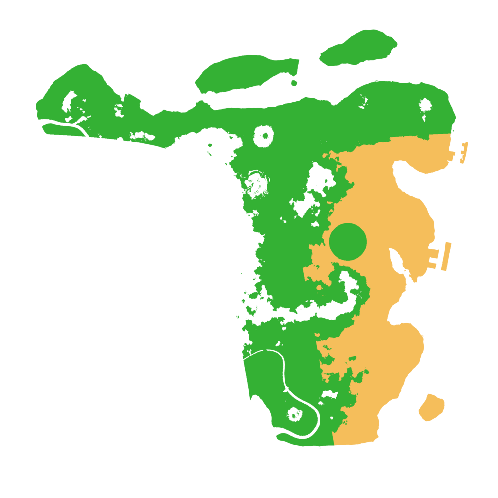 Biome Rust Map: Procedural Map, Size: 3500, Seed: 1200446660
