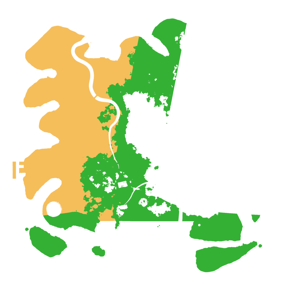 Biome Rust Map: Procedural Map, Size: 3500, Seed: 398446889
