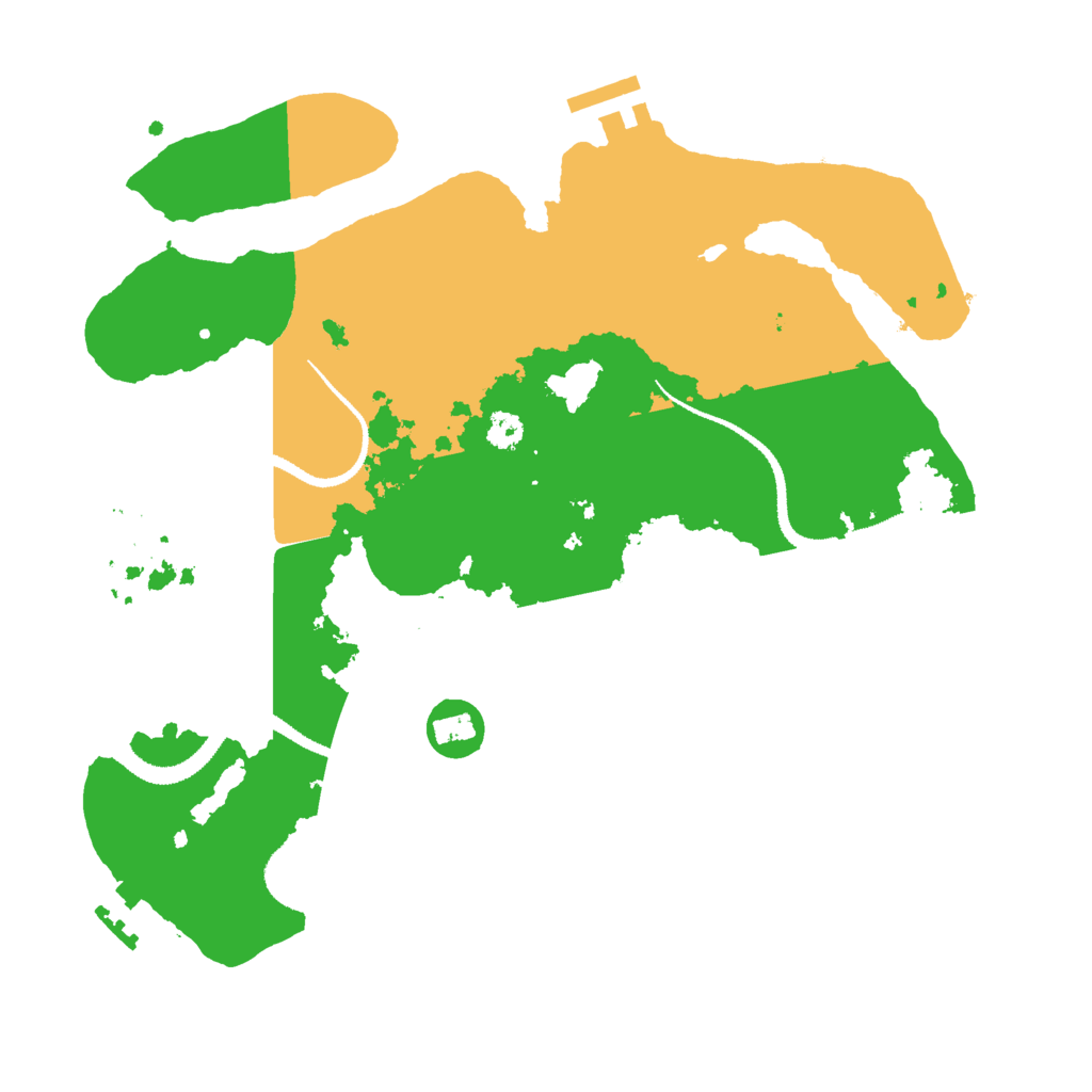 Biome Rust Map: Procedural Map, Size: 3000, Seed: 615502854