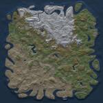 Thumbnail Rust Map: Procedural Map, Size: 6000, Seed: 727936599, 17 Monuments