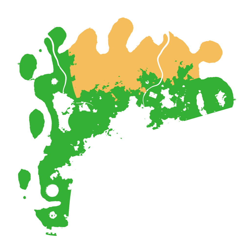 Biome Rust Map: Procedural Map, Size: 3500, Seed: 821651830