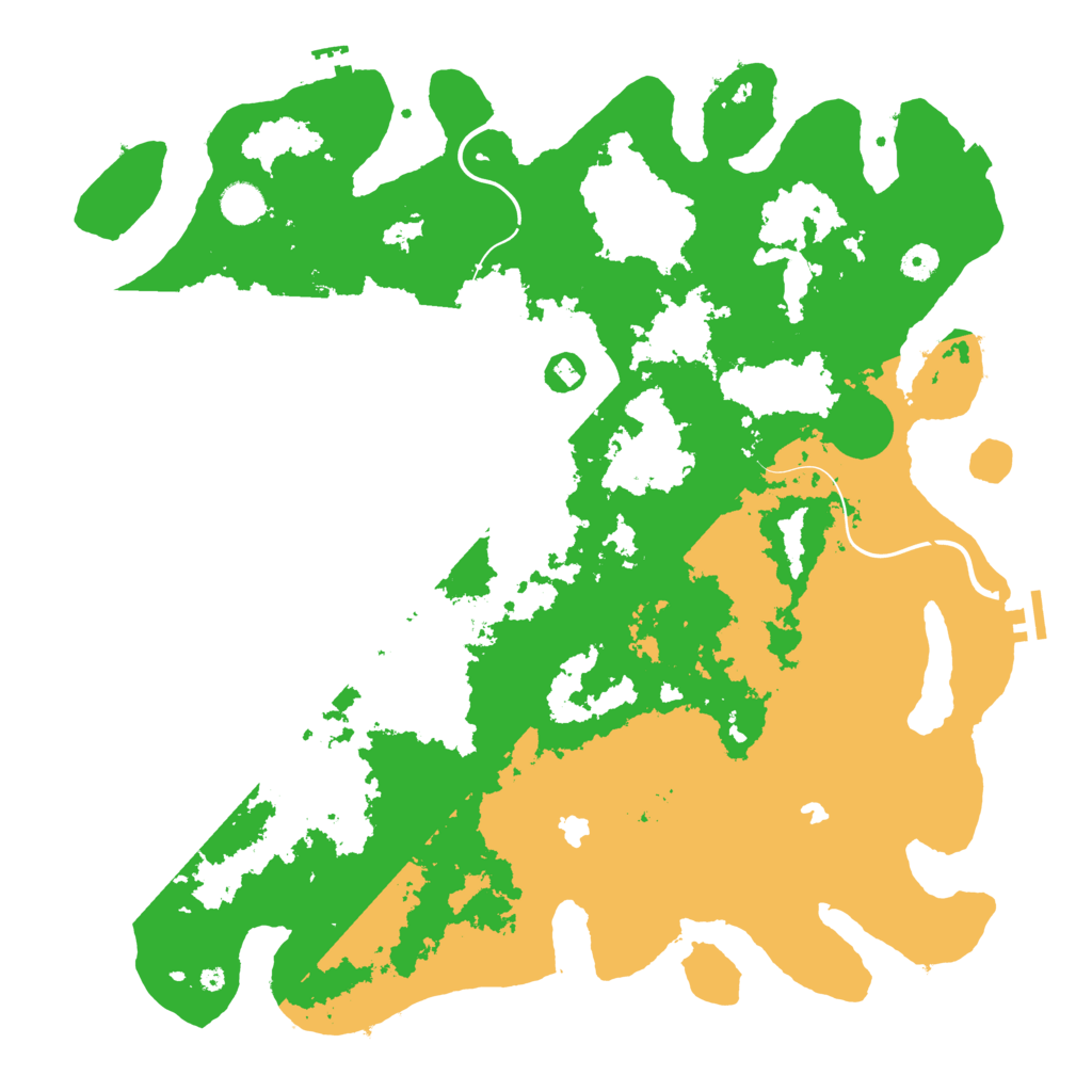Biome Rust Map: Procedural Map, Size: 4500, Seed: 145553902