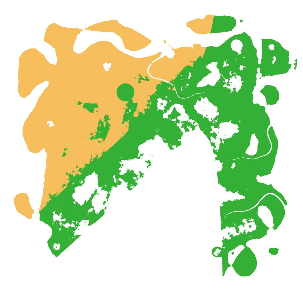 Biome Rust Map: Procedural Map, Size: 4500, Seed: 1251422084