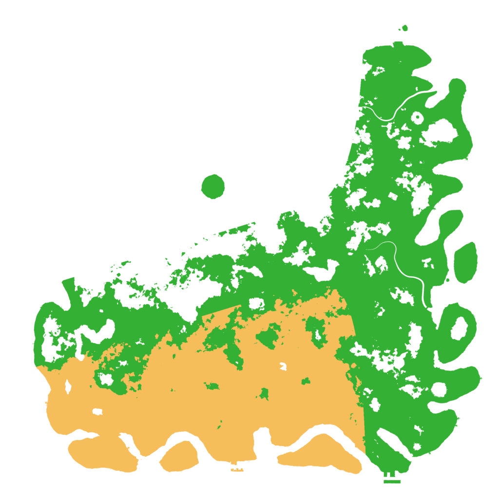 Biome Rust Map: Procedural Map, Size: 6000, Seed: 517877388