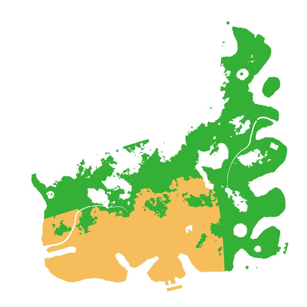 Biome Rust Map: Procedural Map, Size: 4000, Seed: 517877388