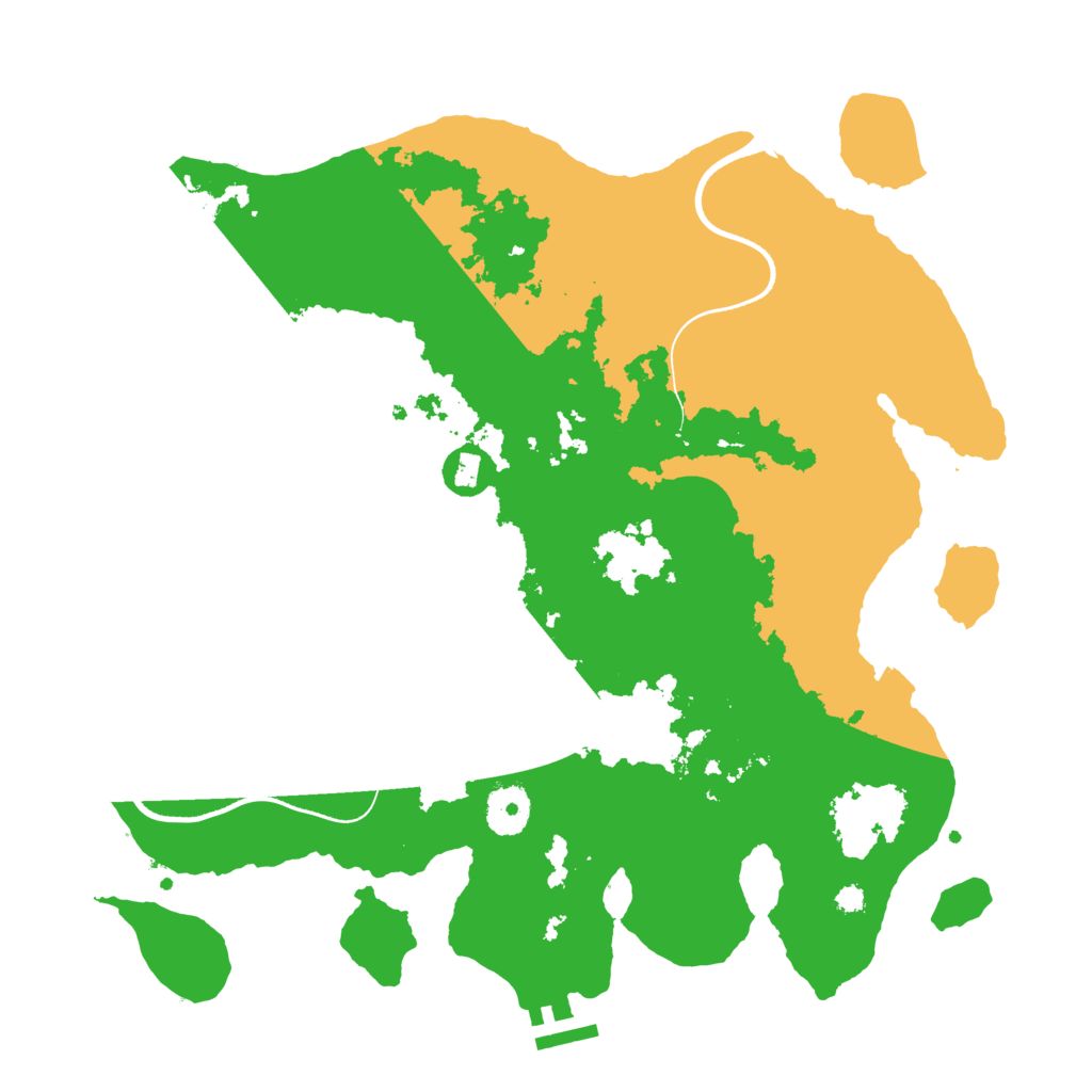 Biome Rust Map: Procedural Map, Size: 3500, Seed: 448184214