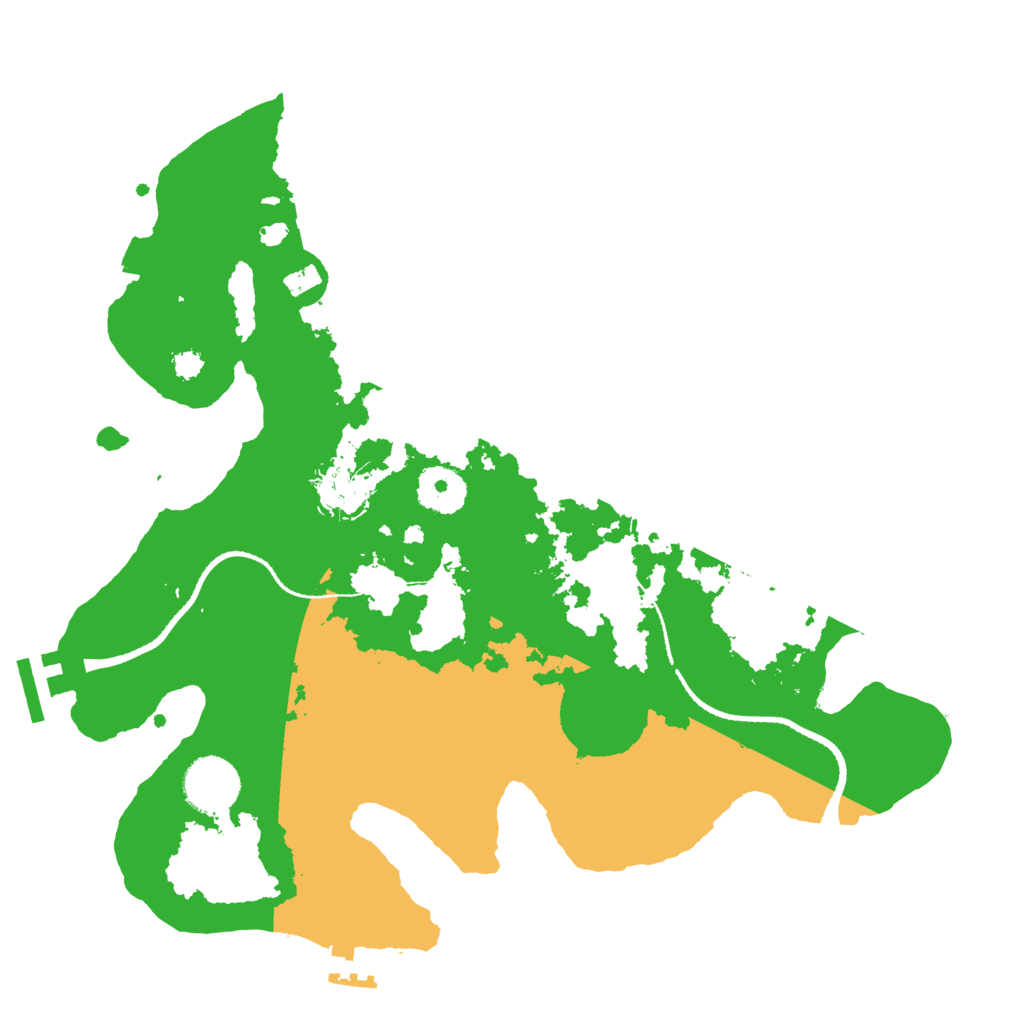 Biome Rust Map: Procedural Map, Size: 3200, Seed: 2094508465