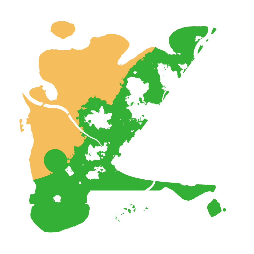 Biome Rust Map: Procedural Map, Size: 3000, Seed: 1784190673