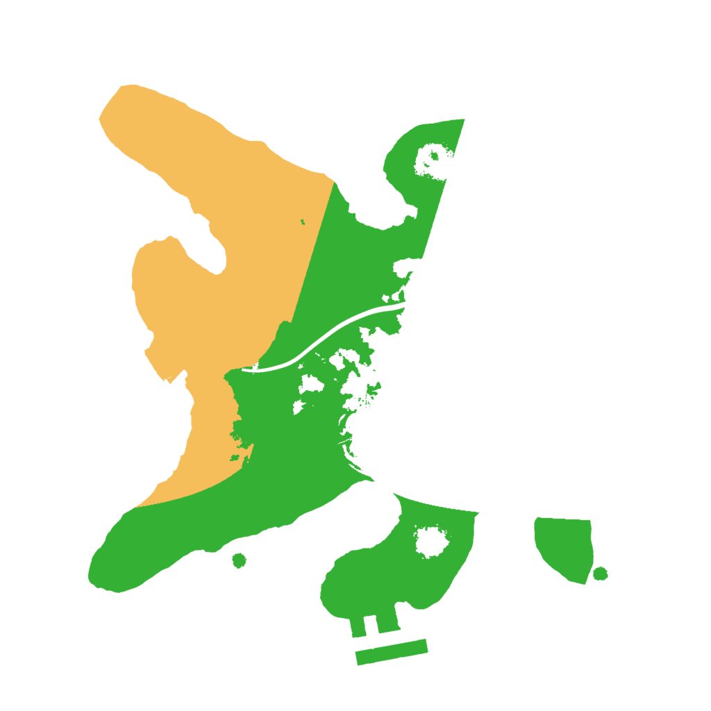 Biome Rust Map: Procedural Map, Size: 2000, Seed: 161057992