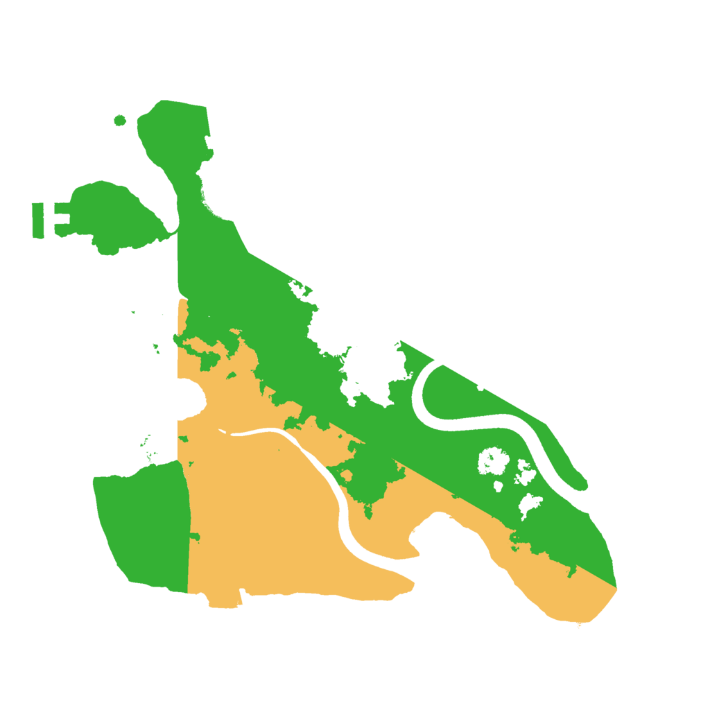 Biome Rust Map: Procedural Map, Size: 2500, Seed: 620697734