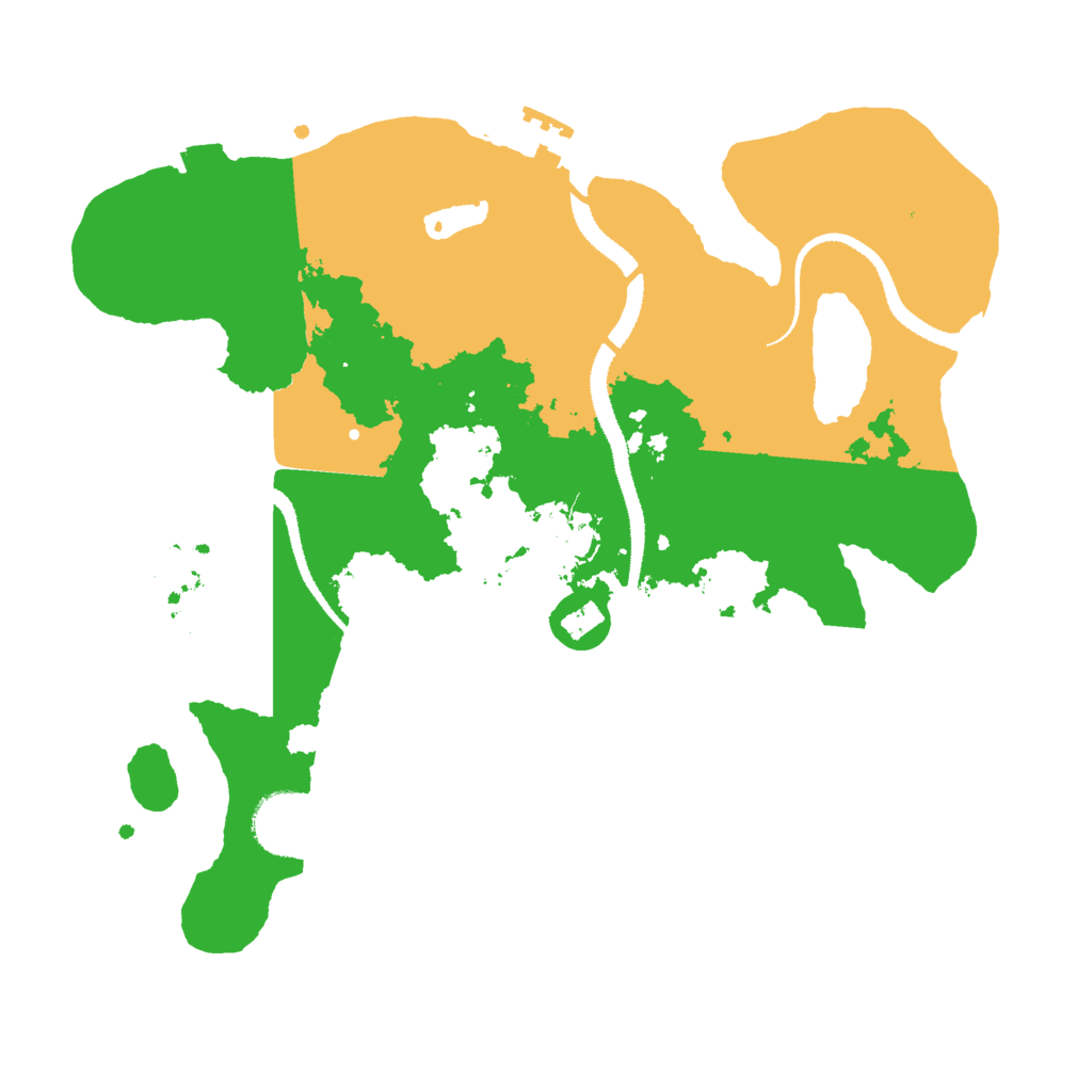 Biome Rust Map: Procedural Map, Size: 3000, Seed: 4527096