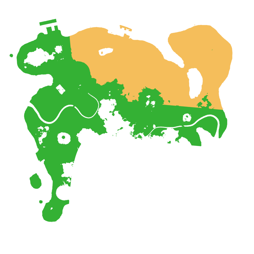 Biome Rust Map: Procedural Map, Size: 3000, Seed: 4527096