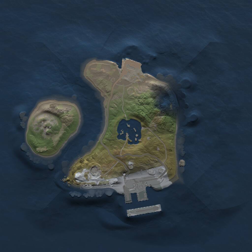 Rust Map: Procedural Map, Size: 1488, Seed: 351689454, 3 Monuments