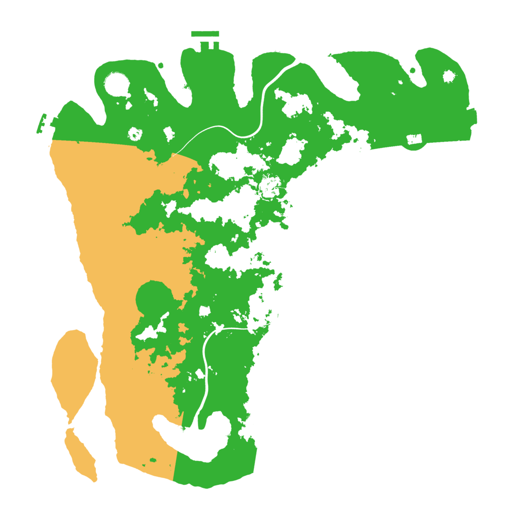 Biome Rust Map: Procedural Map, Size: 3800, Seed: 276590848