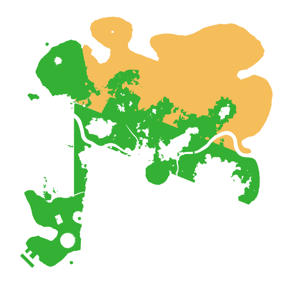 Biome Rust Map: Procedural Map, Size: 3500, Seed: 498692692