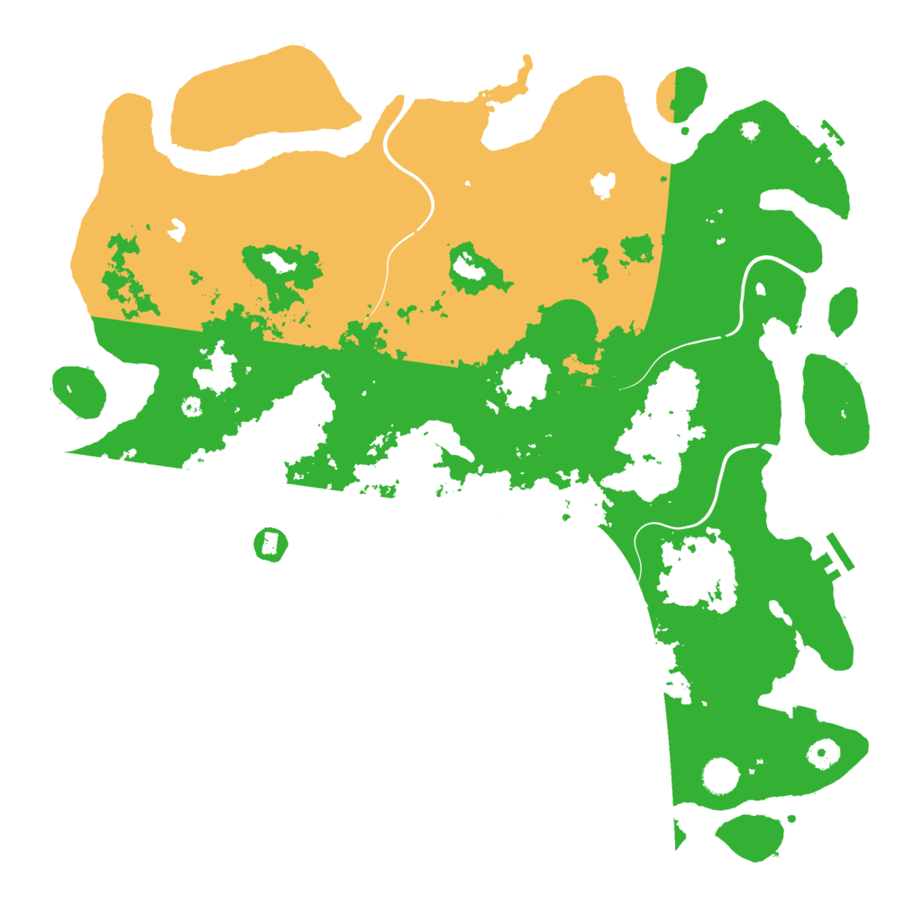 Biome Rust Map: Procedural Map, Size: 4500, Seed: 734855218