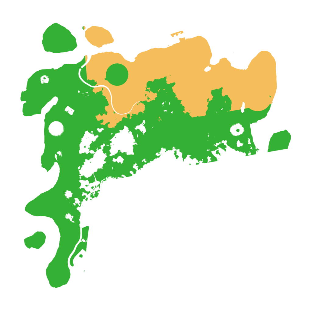 Biome Rust Map: Procedural Map, Size: 3700, Seed: 433780881