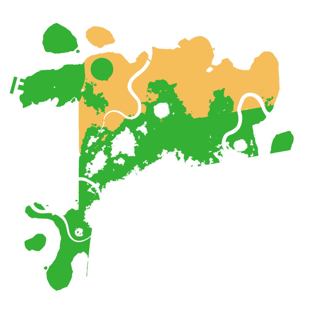 Biome Rust Map: Procedural Map, Size: 3700, Seed: 433780881