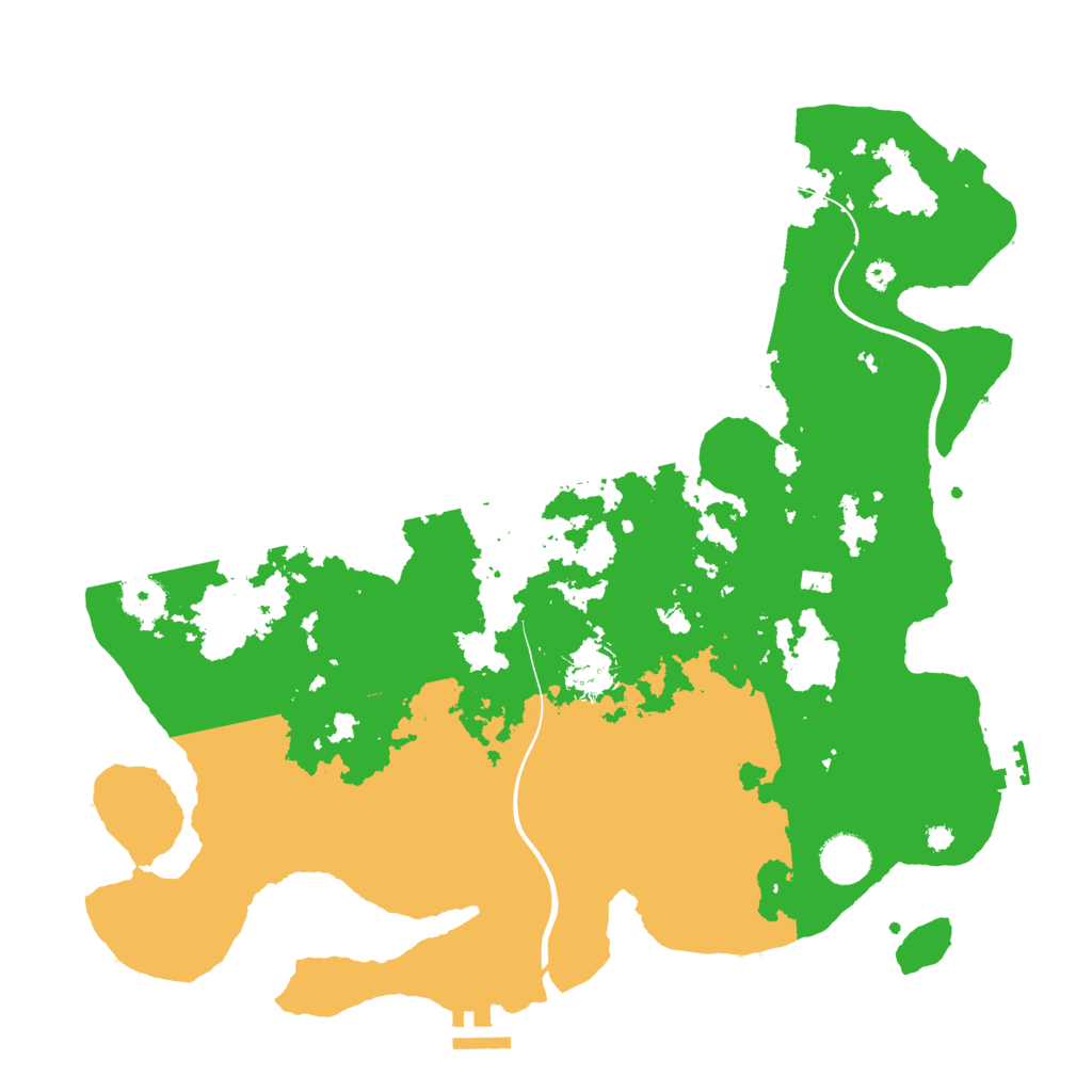 Biome Rust Map: Procedural Map, Size: 3800, Seed: 765465543