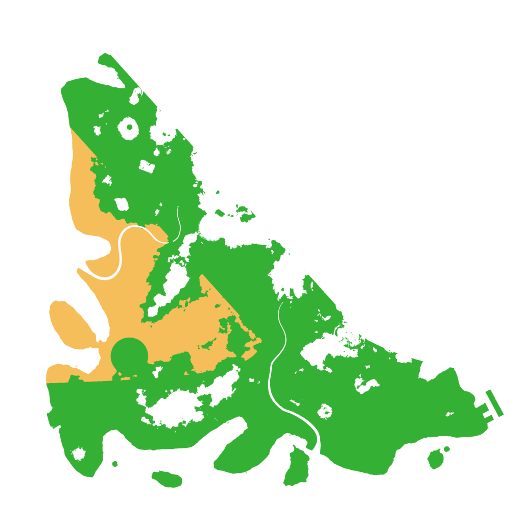 Biome Rust Map: Procedural Map, Size: 3700, Seed: 582199237