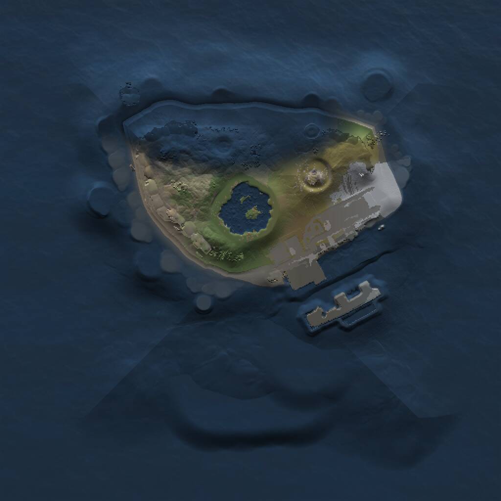 Rust Map: Procedural Map, Size: 1000, Seed: 15728476, 2 Monuments