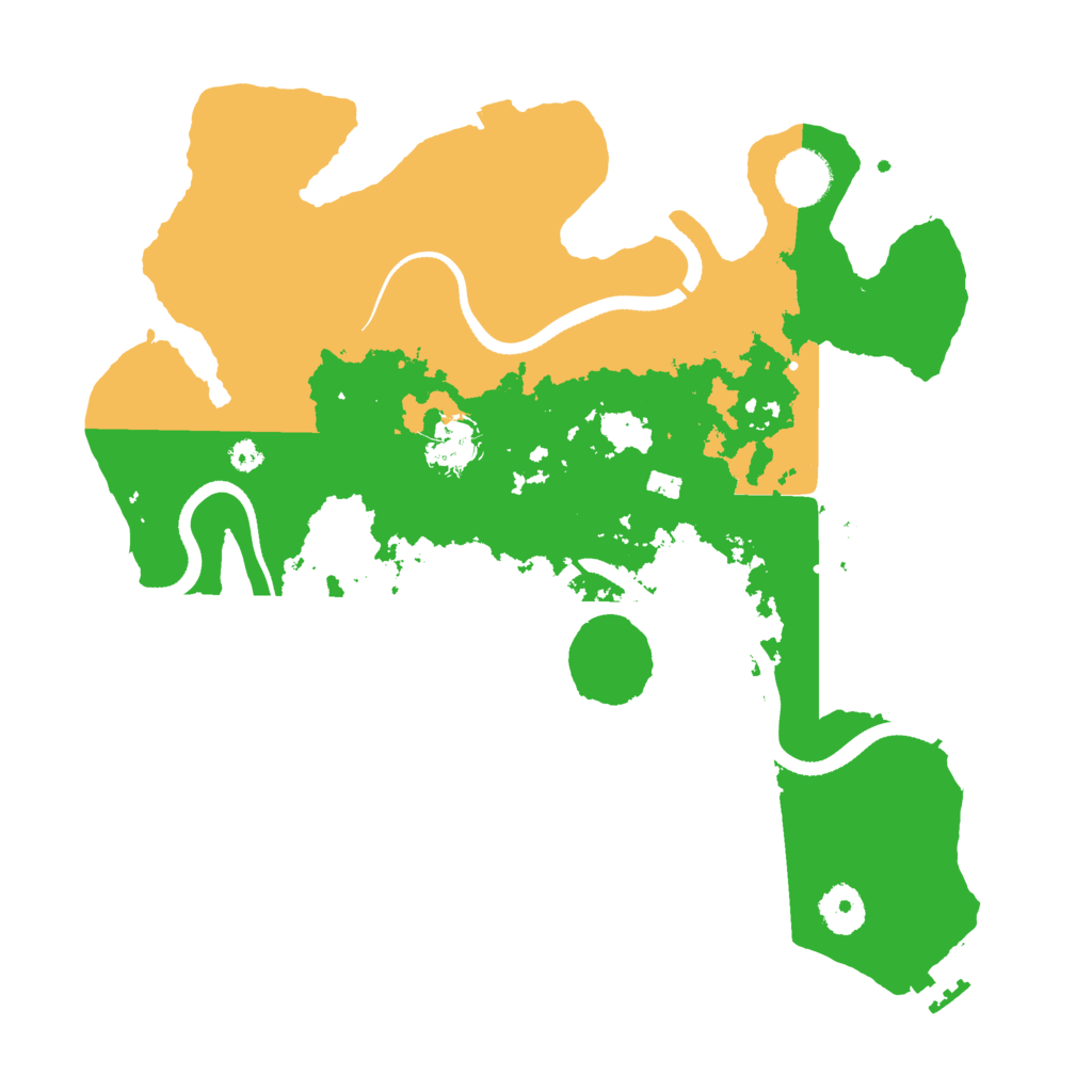 Biome Rust Map: Procedural Map, Size: 3500, Seed: 555692723