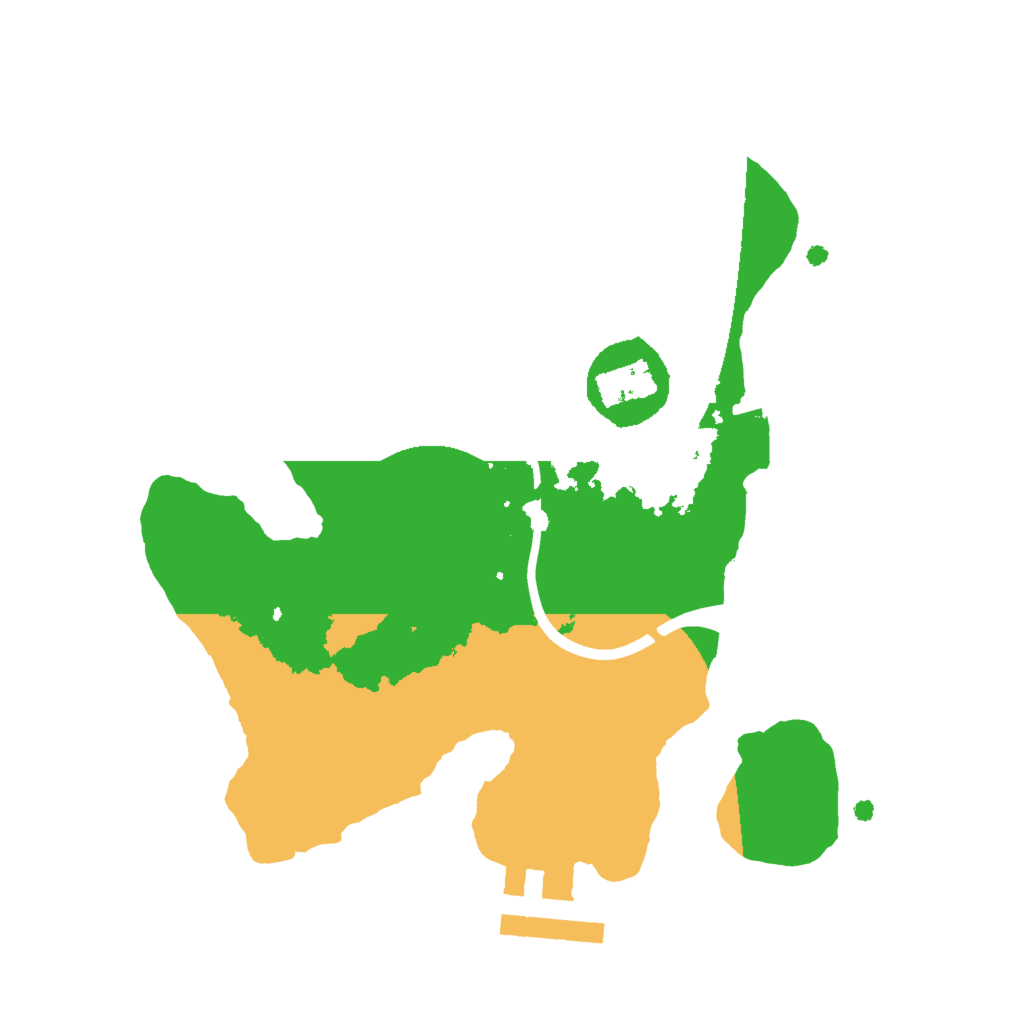 Biome Rust Map: Procedural Map, Size: 2000, Seed: 1410394977