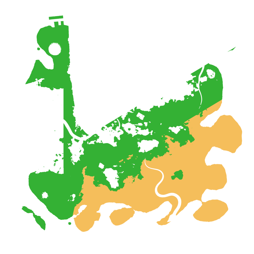 Biome Rust Map: Procedural Map, Size: 3600, Seed: 303