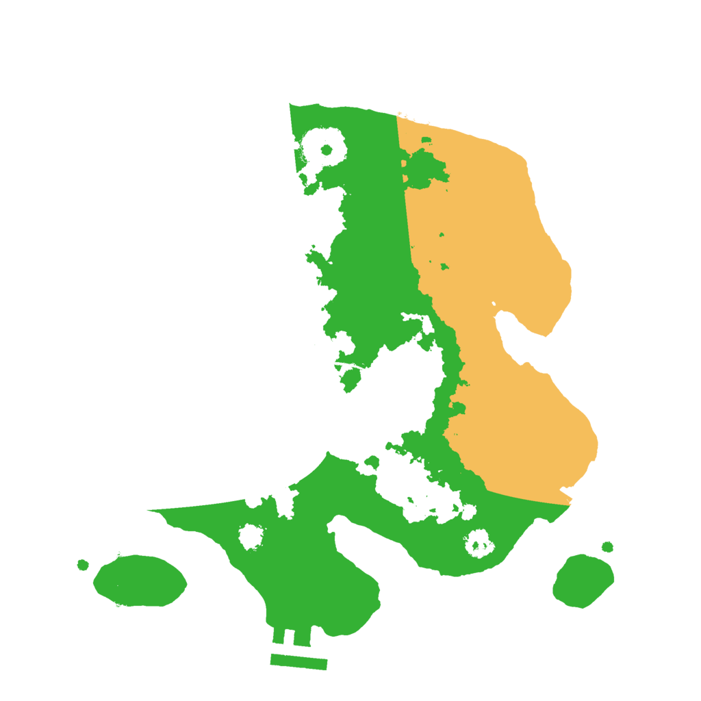Biome Rust Map: Procedural Map, Size: 2500, Seed: 1266643049