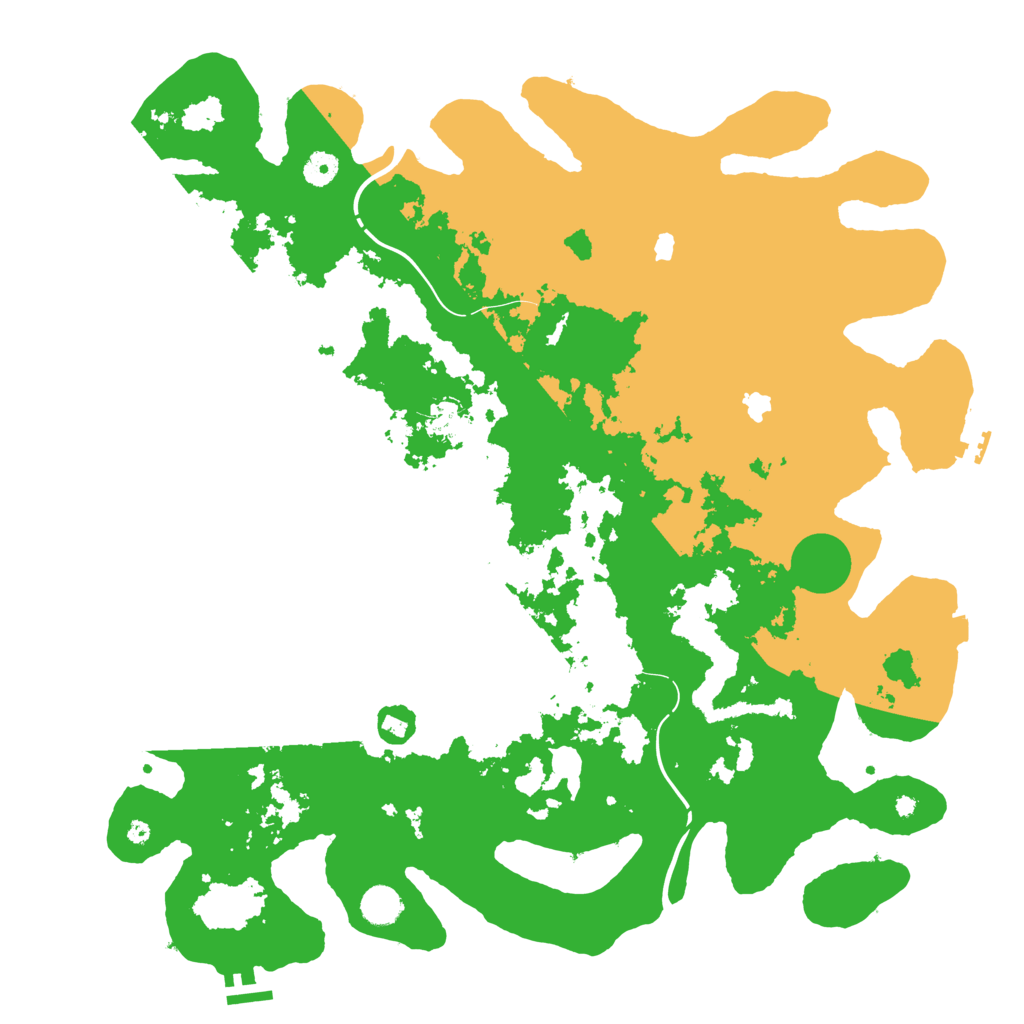 Biome Rust Map: Procedural Map, Size: 4500, Seed: 34751158