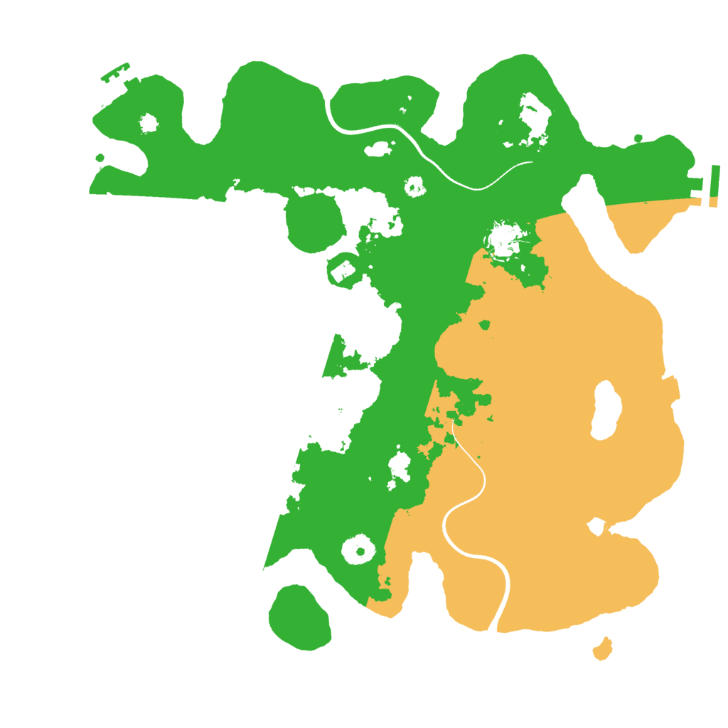 Biome Rust Map: Procedural Map, Size: 3500, Seed: 8090857