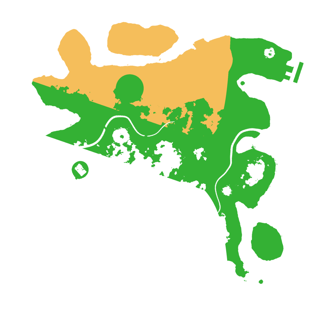 Biome Rust Map: Procedural Map, Size: 3000, Seed: 232424