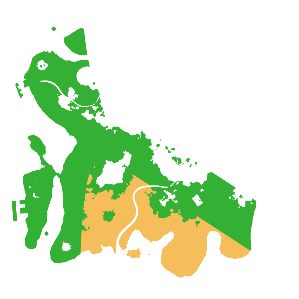 Biome Rust Map: Procedural Map, Size: 3000, Seed: 552759778