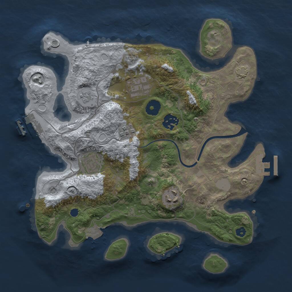 Rust Map: Procedural Map, Size: 2900, Seed: 1661202780, 11 Monuments