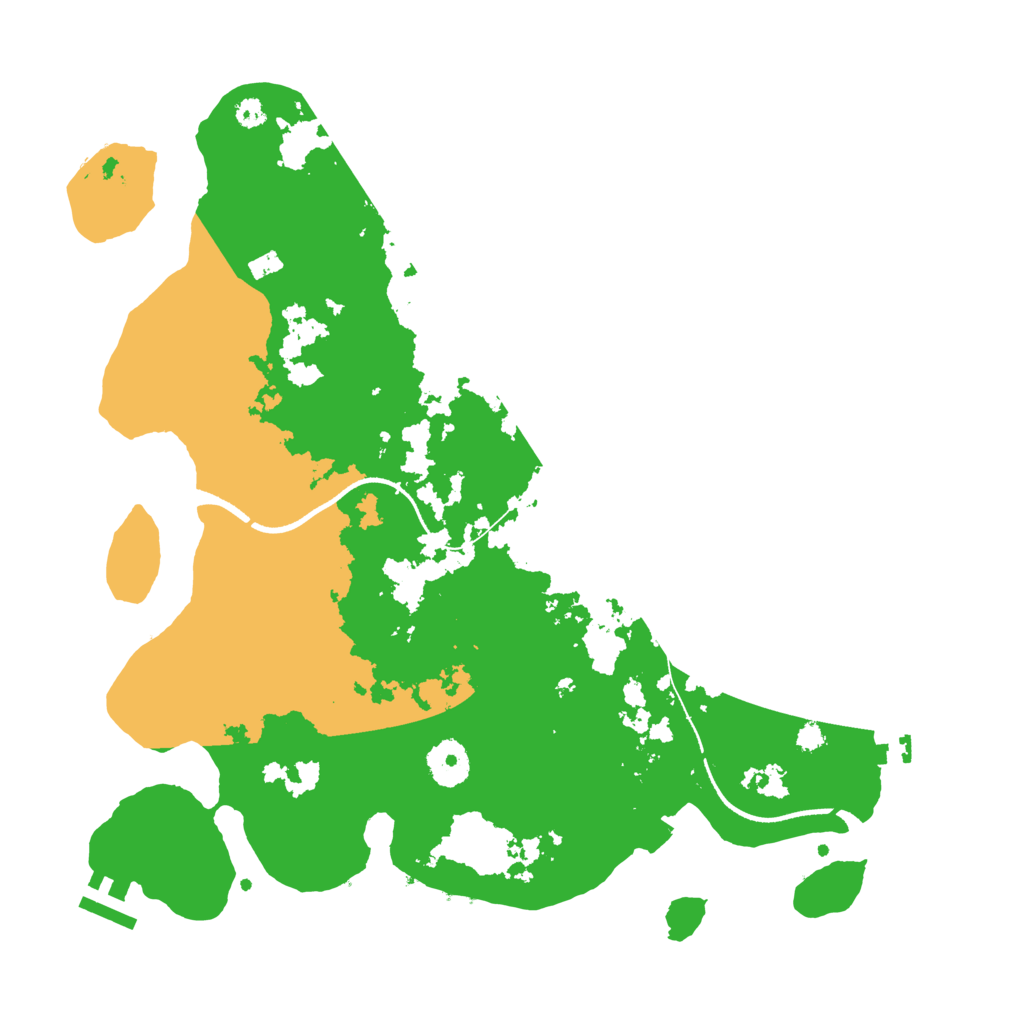 Biome Rust Map: Procedural Map, Size: 3500, Seed: 571594909