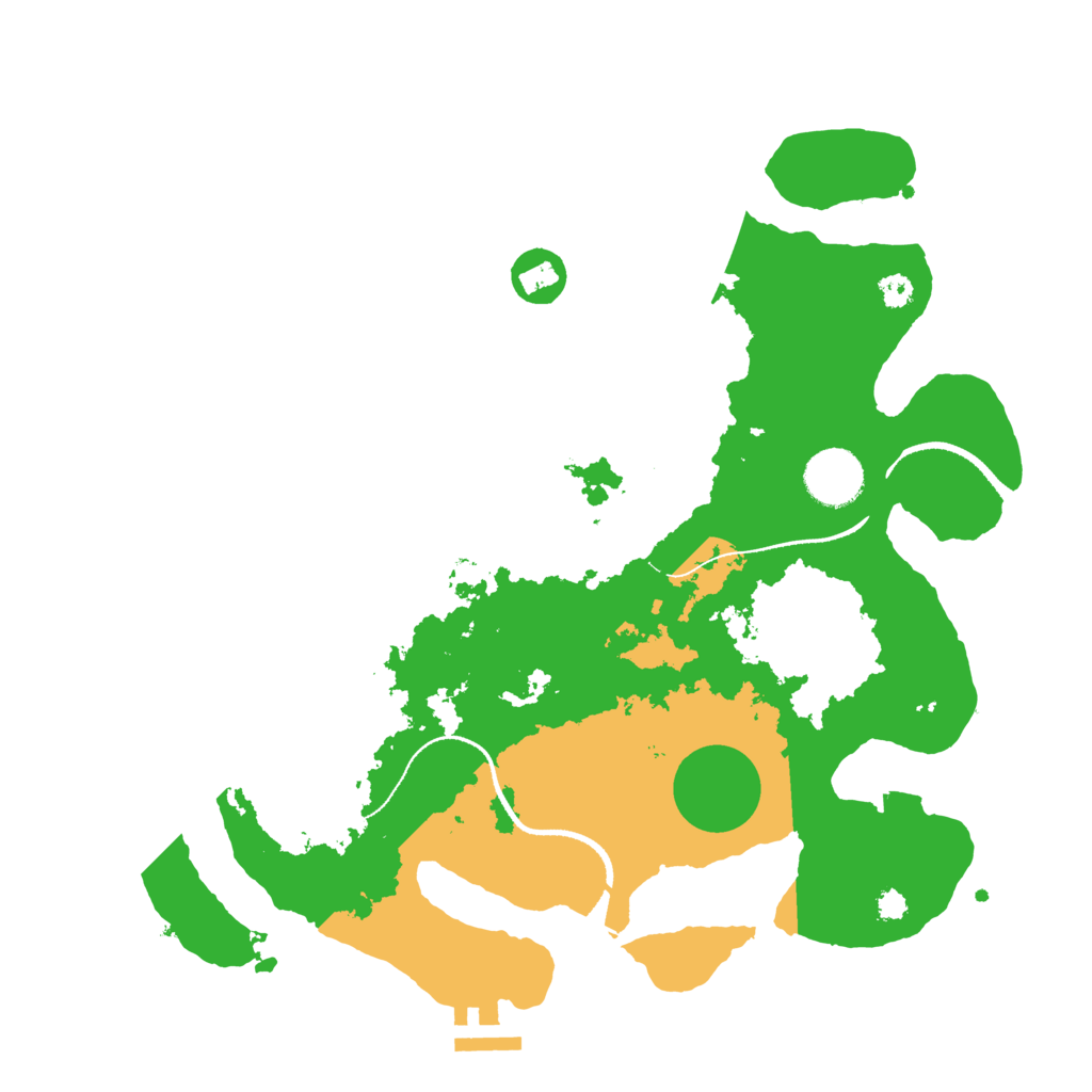 Biome Rust Map: Procedural Map, Size: 3300, Seed: 1977992717