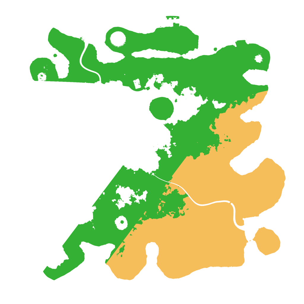 Biome Rust Map: Procedural Map, Size: 3500, Seed: 940868817