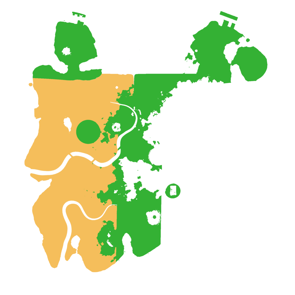 Biome Rust Map: Procedural Map, Size: 3250, Seed: 2068231056