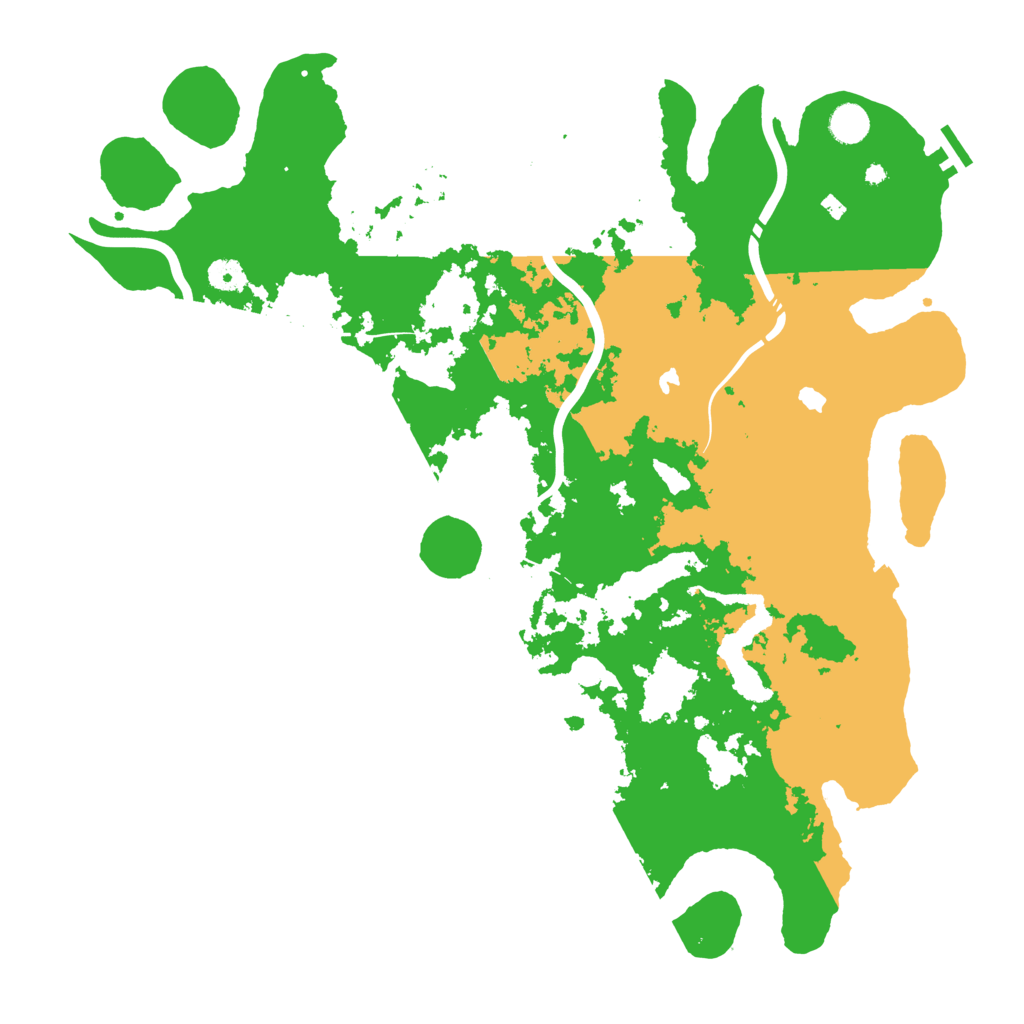Biome Rust Map: Procedural Map, Size: 4500, Seed: 2035035575
