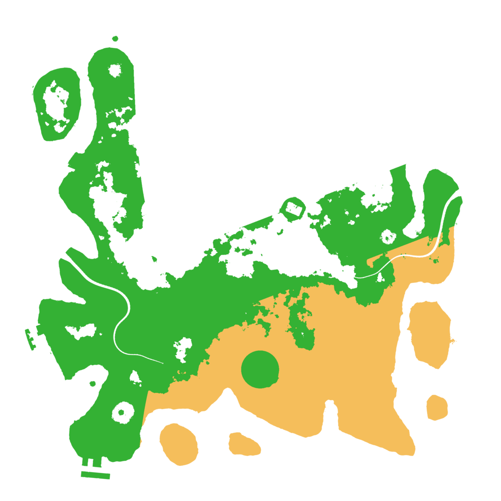 Biome Rust Map: Procedural Map, Size: 3500, Seed: 1355129200