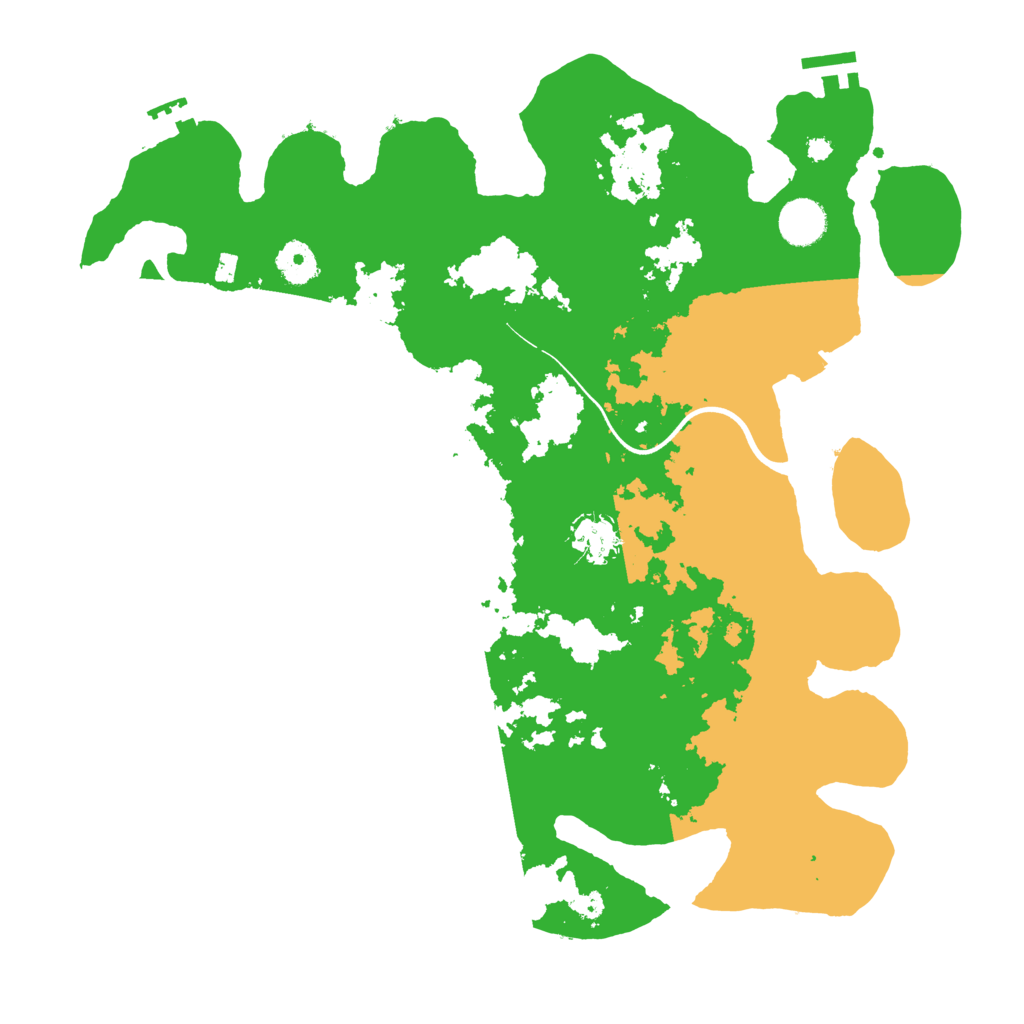 Biome Rust Map: Procedural Map, Size: 3800, Seed: 890513727