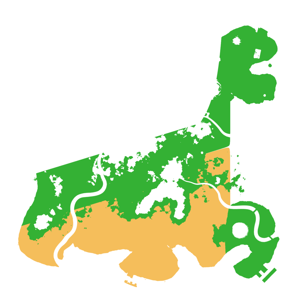 Biome Rust Map: Procedural Map, Size: 3500, Seed: 2142548041