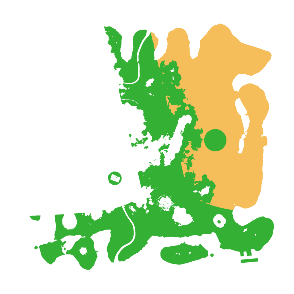 Biome Rust Map: Procedural Map, Size: 3500, Seed: 465440869