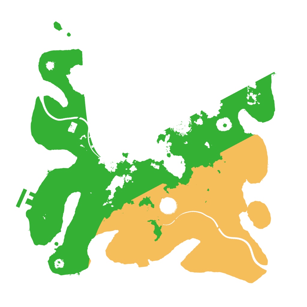Biome Rust Map: Procedural Map, Size: 3200, Seed: 848888
