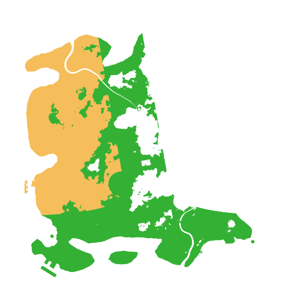Biome Rust Map: Procedural Map, Size: 3500, Seed: 331215626