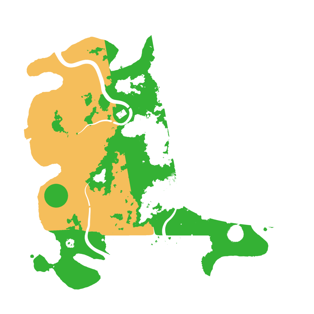 Biome Rust Map: Procedural Map, Size: 3500, Seed: 331215626